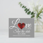 Liefde is in de lucht Save the Date Post Kaart (Staand voorkant)