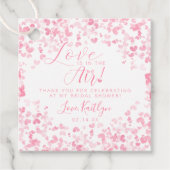 Liefde Is In De Lucht Valentijnsdag Bruidsfeest Bedankjes Labels (Voorkant)