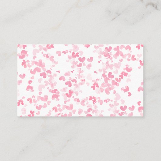 Liefde Is In De Lucht Valentijnsdag Bruidsuitnodig Informatiekaartje (Achterkant)