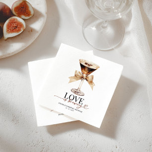 Liefde is in de maak Espresso Martini Bruidsdiner Servet