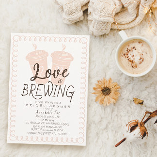 Liefde is in de maak To Go koffiekopjes Bruidsdouc Kaart