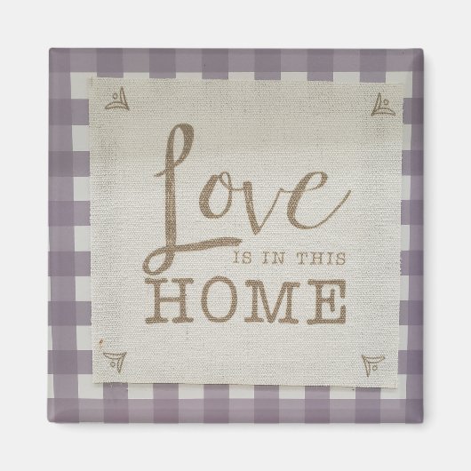 Liefde is in dit huis magneet (Voorkant)