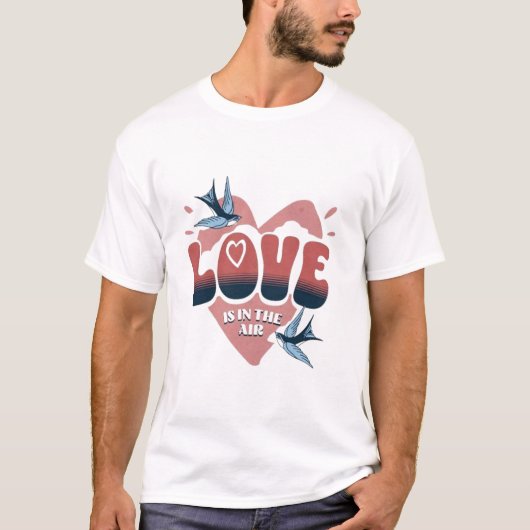 Liefde is in lucht t-shirt (Voorkant)