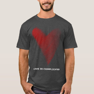 liefde is ingewikkeld jongen t-shirt