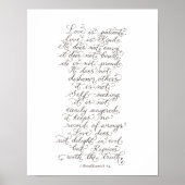Liefde is inspirerend verses-typografie voor patië poster (Voorkant)