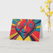 Liefde is... kaart (Gele Bloem)