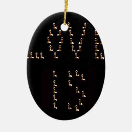 Liefde is keramisch ornament (Voorkant)