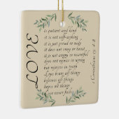 Liefde is kerstboomversiering voor de patiënt keramisch ornament (Rechts)