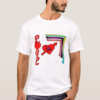 Liefde is kleurrijk t-shirt