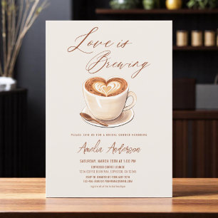 Liefde is koffie latte Vrijgezellenfeest brouwen Kaart
