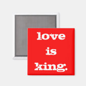 LIEFDE IS KONINGSMAGNEET MAGNEET (Voorkant / Achterkant)