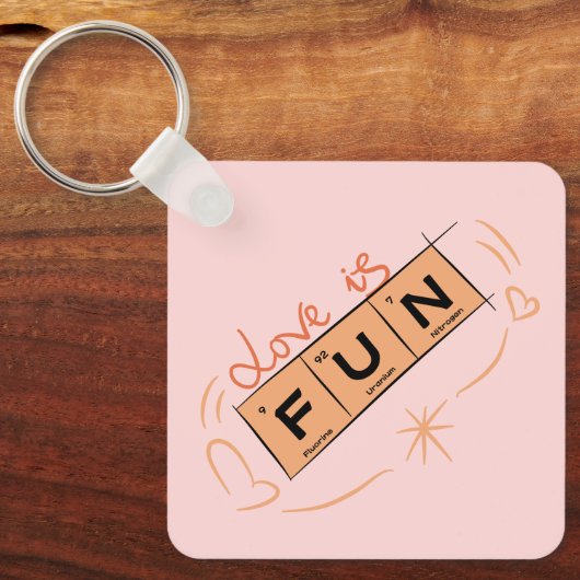 Liefde Is Leuk Sleutelhanger (Voorkant)