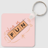 Liefde Is Leuk Sleutelhanger (Achterkant)