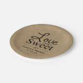 Liefde is lief! Aangepaste Borden voor bruiloft Papieren Bordje (Gekanteld)