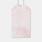 Liefde is Lief Bloemen Trouwgunst Dank u Cadeaulabel (Achterkant)