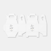 Liefde is Lief Elegant Bruiloft Favor Box Bedankdoosjes (Uitgevouwen)