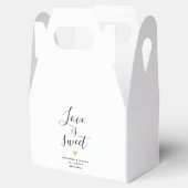 Liefde is Lief Elegant Bruiloft Favor Box Bedankdoosjes (Geopend)