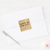 Liefde is Lief land bruiloft gunst sticker (Envelop)