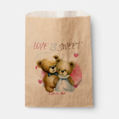 Liefde is lief, Leuke Beren Bruiloft Bedankzakje (Voorkant)