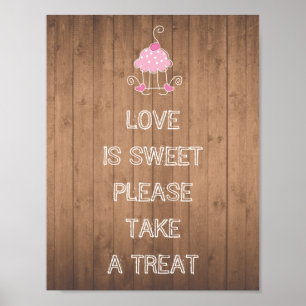 Liefde is lief, neem alsjeblieft een traktatie - c poster