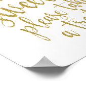 Liefde is lief, neem een gouden 8 x 10 teken poster (Hoek)