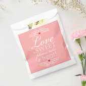 Liefde is lief, neem een traktatie! Bruiloft Bedankzakje (Gezegeld)