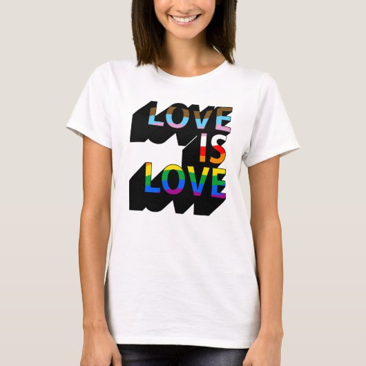 Liefde is Liefde 3D T-shirt (Voorkant)