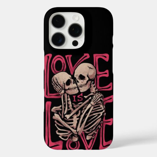 Liefde is liefde Aesthetische skelet fonecase Case-Mate iPhone Case (Achterkant)