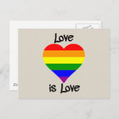 Liefde is liefde briefkaart (Voorkant / Achterkant)