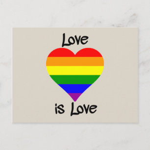 Liefde is liefde briefkaart