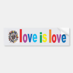 Liefde is liefde bumpersticker