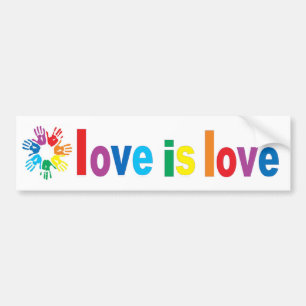Liefde is liefde bumpersticker