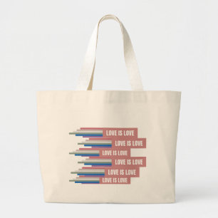 Liefde is Liefde – Jumbo milieuvriendelijke herbru Grote Tote Bag