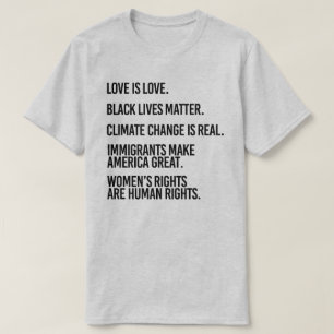 Liefde is liefde Klimaatverandering is echt T-shirt
