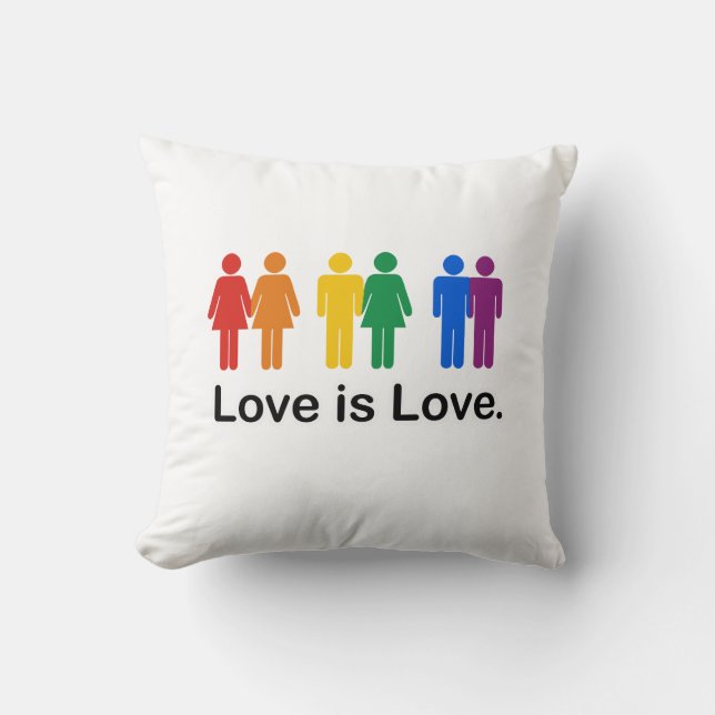 Liefde is liefde. kussen (Voorkant)