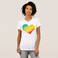 LIEFDE IS LIEFDE LBGT regenboog hart wit beletteri