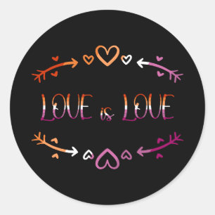 Liefde is Liefde Lesbische Pride Maand Sticker
