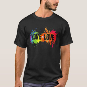 Liefde Is Liefde LGB Gay Lesbisch Rainbow Pride T-shirt