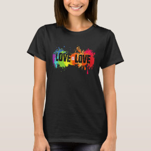 Liefde Is Liefde LGB Gay Lesbisch Rainbow Pride  T-shirt