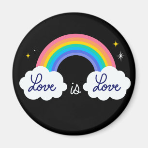 Liefde is liefde. LGBT+pride. Regenboog Magneet