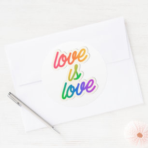 Liefde is liefde LGBT Ronde Sticker