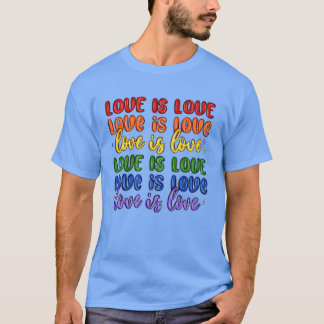 liefde is liefde lgbtq meisje t-shirt
