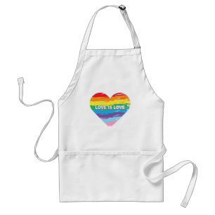 LIEFDE is Liefde LGBTQIA Regenboog Vlag, Pride Let Standaard Schort