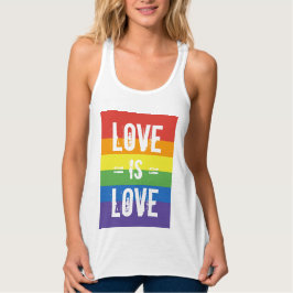 Liefde is liefde - Liefde gelijkheid Regenboog vla Tanktop