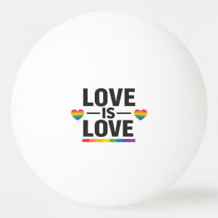 Liefde is Liefde – Minimaal Regenboog Hart Pride D Pingpongballen