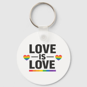 Liefde Is Liefde – Minimaal Regenboog Hart Pride D Sleutelhanger