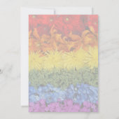 Liefde is Liefde Pride Bloemen Huwelijksuitnodigin Kaart (Achterkant)