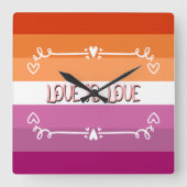Liefde is Liefde Pride Maand Muur Klok (Voorkant)