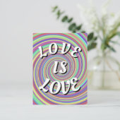 Liefde Is Liefde Pride Postkaart (Staand voorkant)