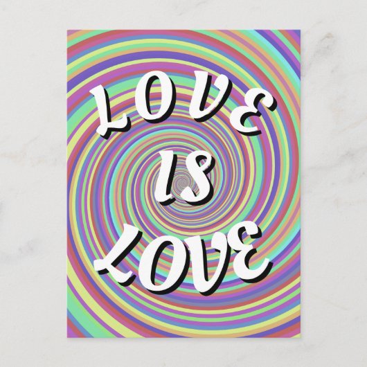 Liefde Is Liefde Pride Postkaart (Voorkant)